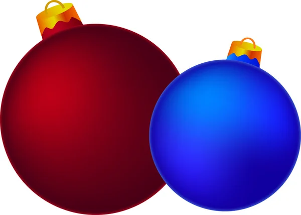Boules rouges et bleues — Image vectorielle