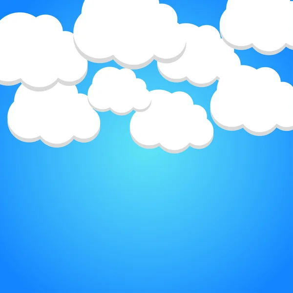 空の上の雲 — ストックベクタ