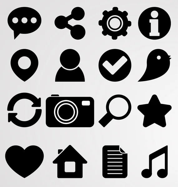 Sociale iconen — Stockvector