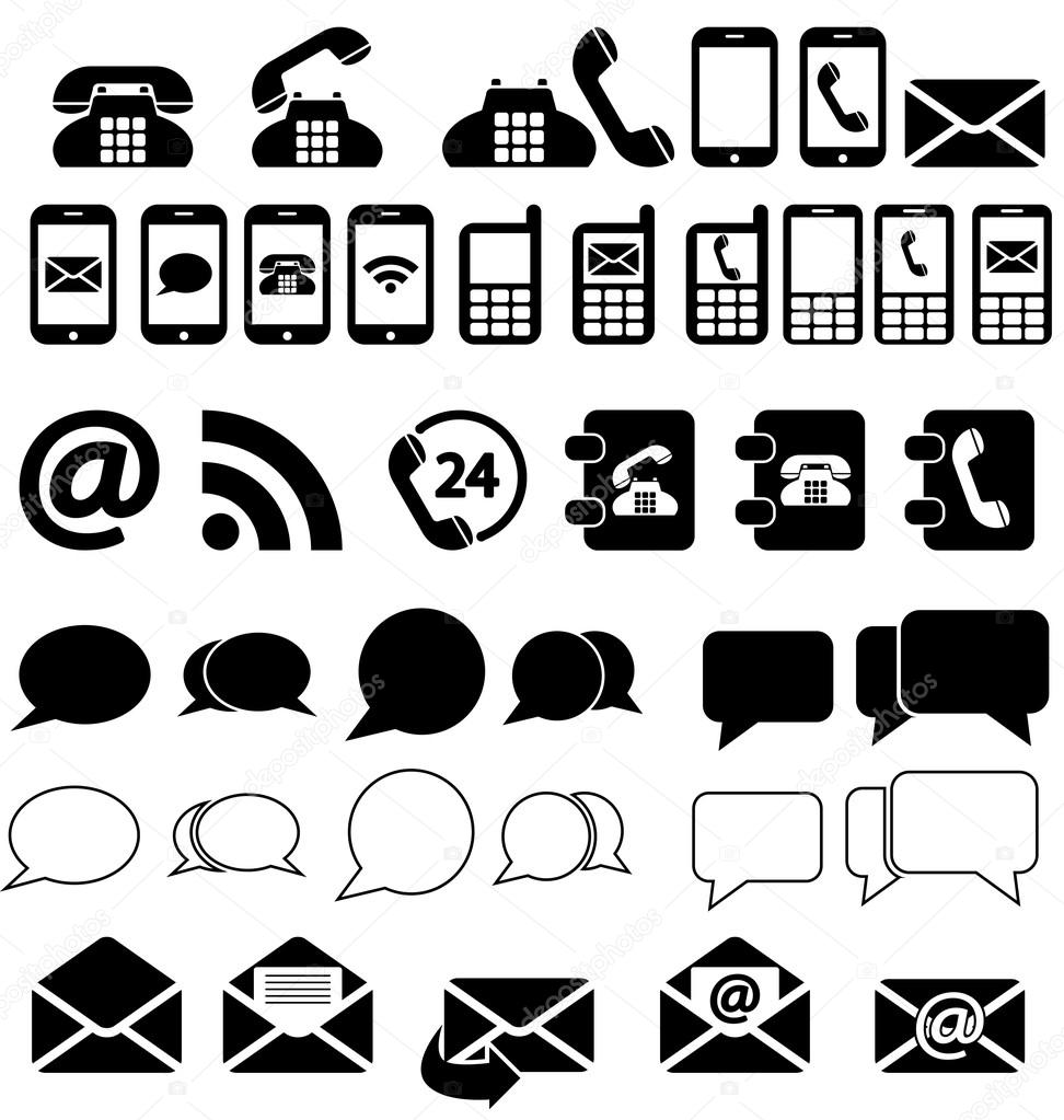 Communications icons