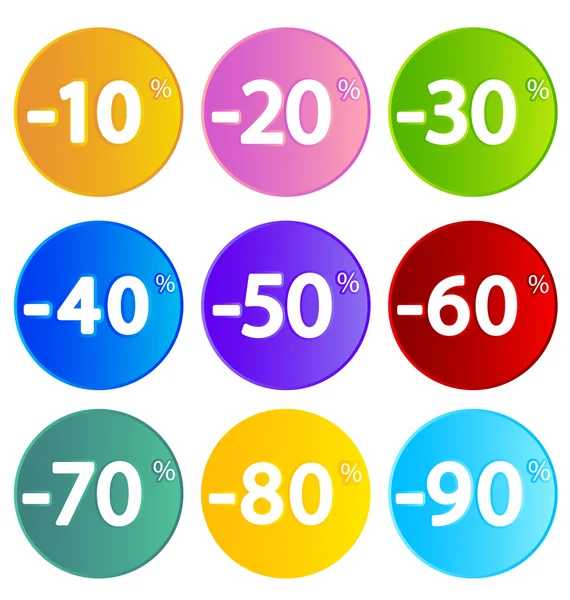 Color round sticks — Stock Vector