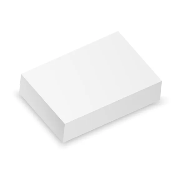 Boş beyaz kutu Stok Vektör