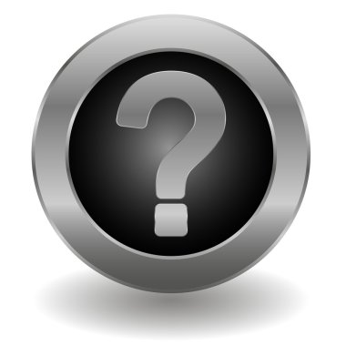 Metalik soru düğmesi