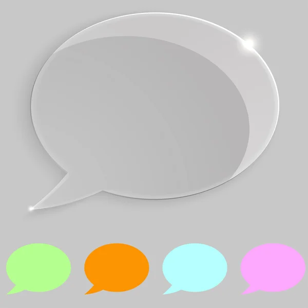 Transparent speech icon — Stok Vektör