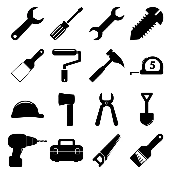 Symbole für Werkzeuge — Stockvektor