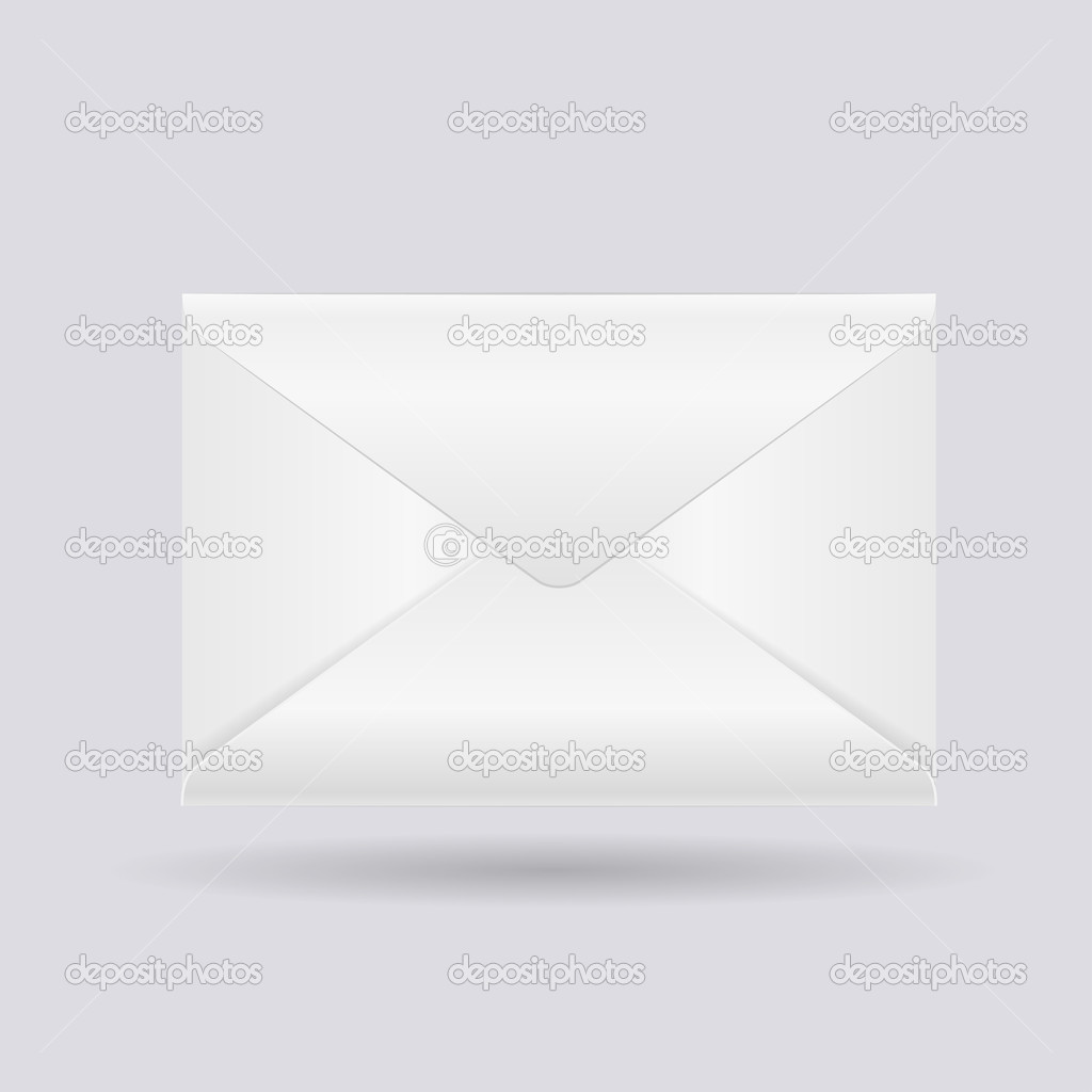 Closed white envelope