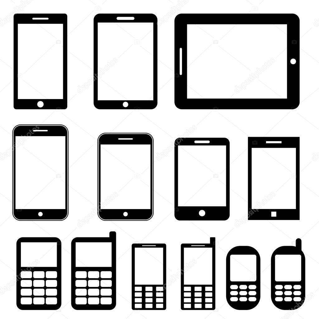 Mobile phones and tablets set