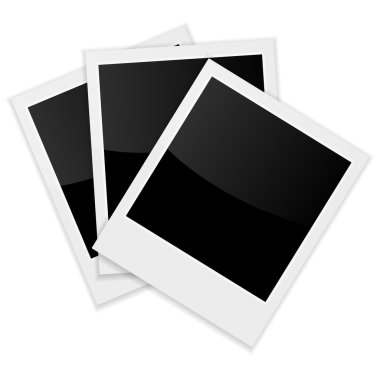 üç fotoğraf çerçeveleri vektör