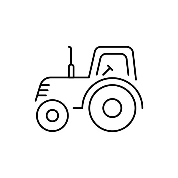 Tractor Linear Icon Editable Stroke — Archivo Imágenes Vectoriales