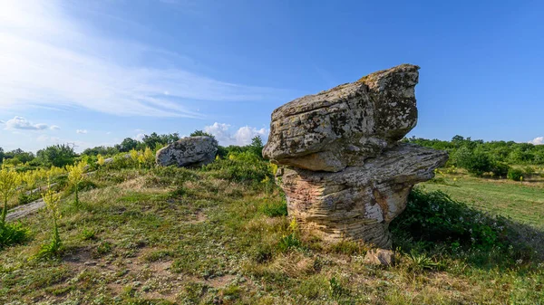 Los Hongos Dobrovan Stone Son Formaciones Rocosas Extrañas Ubicadas Stara — Foto de Stock