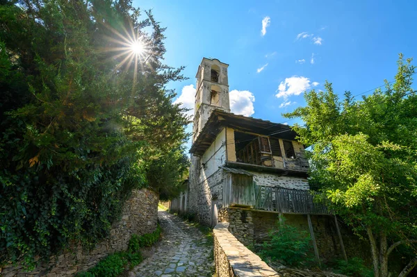 Iglesia Santa Nikola Nicolás Pueblo Kovachevitsa Bulgaria —  Fotos de Stock