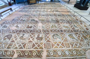 Filibe, Bulgaristan. Piskoposun Bazilikası ve Filipinler 'in Roma mozaik mirası