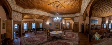 Filibe, Bulgaristan. Balabanov Evi 'nin içi. Bulgaristan 'ın en güzel eski evlerinden biri..