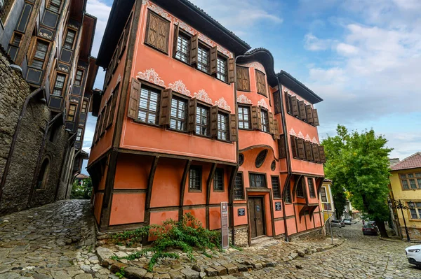Plovdiv Bulgarie Musée Histoire Dans Vieille Ville Plovdiv Ancienne Maison — Photo