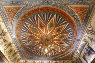 Filibe, Bulgaristan. Eski Klianty evinin içi. Bulgar tüccarın geleneksel evi
