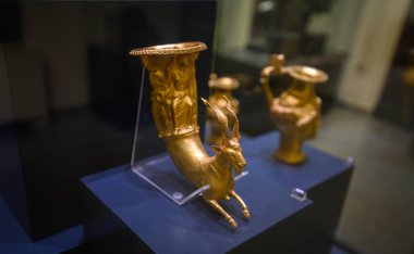 Filibe, Bulgaristan. Bulgaristan 'da Panagyurishte altın hazinesi. Trakya medeniyeti, İ.Ö. IV.