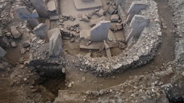 Göbeklitepe Sanliurfa Türkiye Göbekli Tepe Antik Alanı Dünyanın Eski Tapınağıdır — Stok video