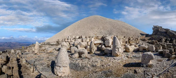 Anciennes Statues Sommet Montagne Nemrut Adiyaman Turquie Site Patrimoine Mondial — Photo