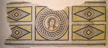 Gaziantep, Türkiye. Zeugma Mozaik Müzesi, dünyanın en büyük mozaik koleksiyonlarından biri. Zeugma antik kenti MÖ 300de Büyük İskender tarafından kurulmuştur.