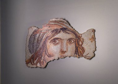 Gaziantep, Türkiye. Zeugma Mozaik Müzesi, dünyanın en büyük mozaik koleksiyonlarından biri. Zeugma antik kenti MÖ 300de Büyük İskender tarafından kurulmuştur.