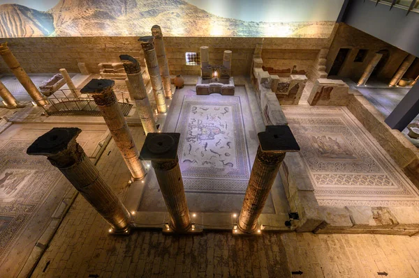 Gaziantep Turquie Musée Mosaïque Zeugma Une Des Grandes Collections Mosaïques — Photo