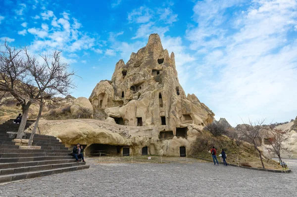 Freilichtmuseum Goreme Goreme Kappadokien Nevsehir Türkei Antike Höhlenkirchen Und Felsformationen — Stockfoto