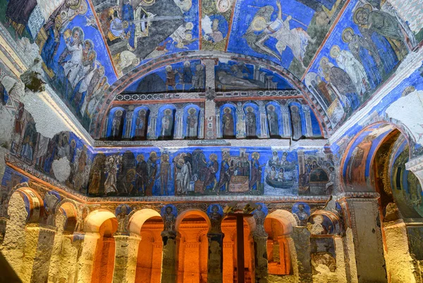 Frescos Murals Ancient Cave Church Buckle Tokali Kilise Painted Directly — Stock Fotó