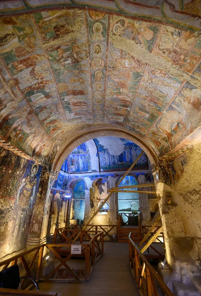Frescos Murals Ancient Cave Church Buckle Tokali Kilise Painted Directly — Foto de Stock