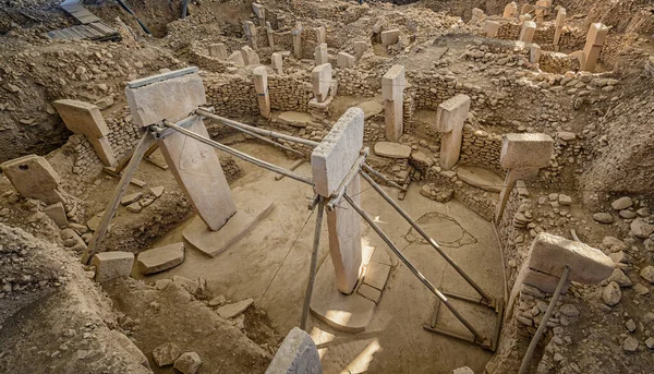 Gobekli Tepe Sanliurfa Turkije Oude Plaats Gobeklitepe Oudste Tempel Van — Stockfoto