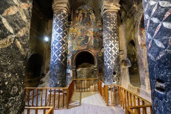 Monasterio Gumusler Ciudad Cueva Subterránea Nigde Turquía Patrimonio Humanidad Unesco — Foto de Stock
