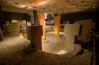 Sanliurfa, Turkey. Interior and artefacts of the archaeological museum in Sanliurfa