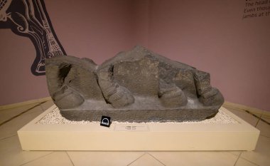 Sanliurfa, Turkey. Interior and artefacts of the archaeological museum in Sanliurfa