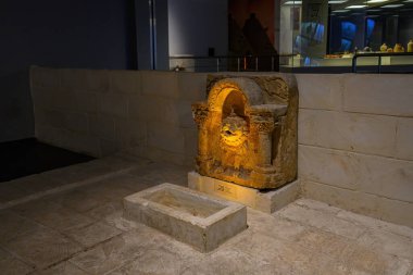 Sanliurfa, Turkey. Interior and artefacts of the archaeological museum in Sanliurfa