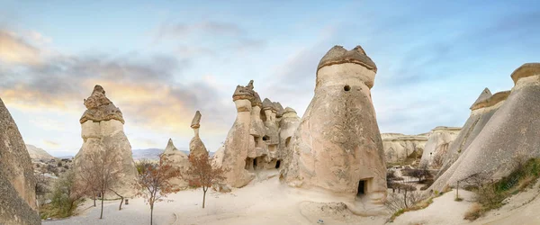 Cheminées Féeriques Formations Rocheuses Près Goreme Cappadoce Turquie — Photo