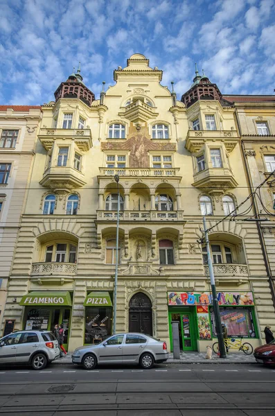 Prag Tschechien Jugendstil Schön Eingerichtetes Wohnhaus — Stockfoto