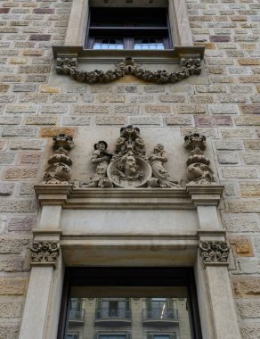 Barcelona, İspanya 'daki Rambla caddesindeki Katalunya Bölgesel Yönetimi veya İl Konseyi binası