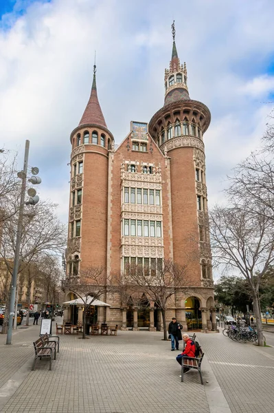 Casa Les Punxes Barcelona Spanien Ein Herausragendes Beispiel Für Gebäude — Stockfoto