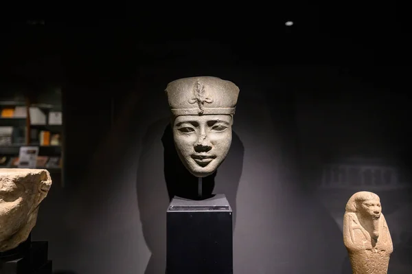 Барселона Испания Артефакты Музее Культуры Древнего Египта — стоковое фото
