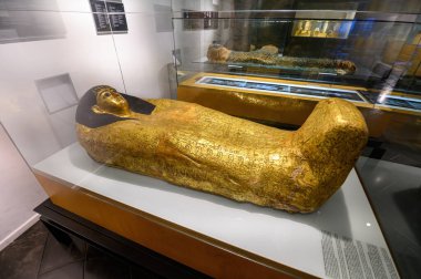 İspanya Barselona 'daki Antik Mısır Kültür Müzesi' ndeki eserler