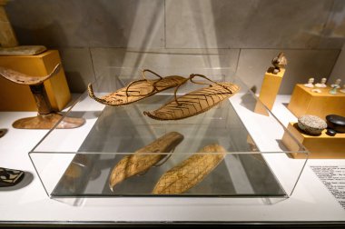 İspanya Barselona 'daki Antik Mısır Kültür Müzesi' ndeki eserler