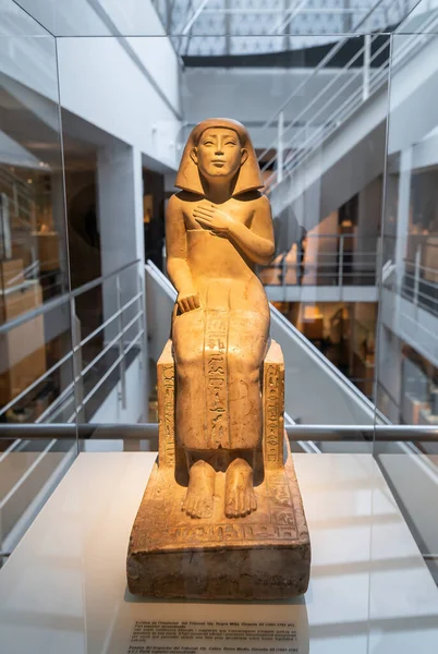 Artefakty Muzeu Starověké Kultury Egypta Barceloně Španělsko — Stock fotografie