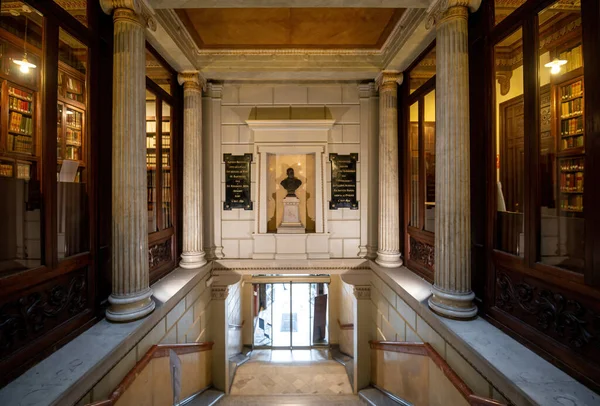 Barcelona Spain Interior Old Beautiful Library Biblioteca Publica Arus — Stock Photo, Image