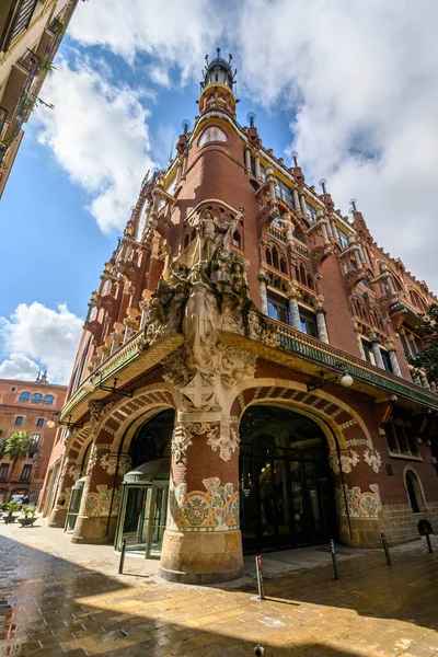 Barcelona Spanien Der Palau Musica Catalana Ist Ein Konzertsaal Der — Stockfoto