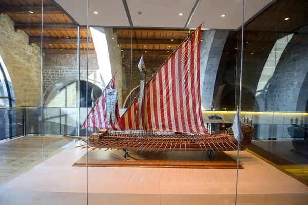 Barcelona Spain Models Ships Ship Accessories Maritime Museum — Stock Fotó