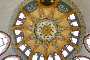 Barcelona, Spain. Interior of the Hospital de la Santa Creu i Sant Pau complex, the world's largest Art Nouveau Site in Barcelona