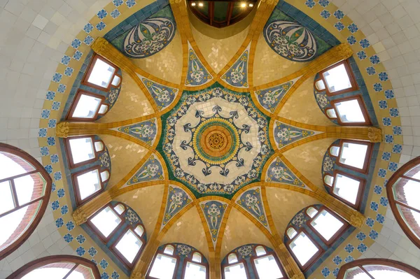 Barselona, İspanya. Santa Creu i Sant Pau Hastanesi, Barcelona 'daki en büyük Art Nouveau Sitesi.