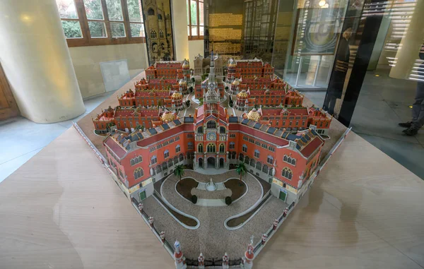 Barselona, İspanya. Santa Creu i Sant Pau Hastanesi, Barcelona 'daki en büyük Art Nouveau Sitesi.