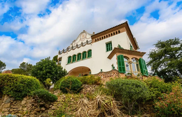 Antoni tarafından tasarlanan park guell gaudi Barcelona, İspanya.