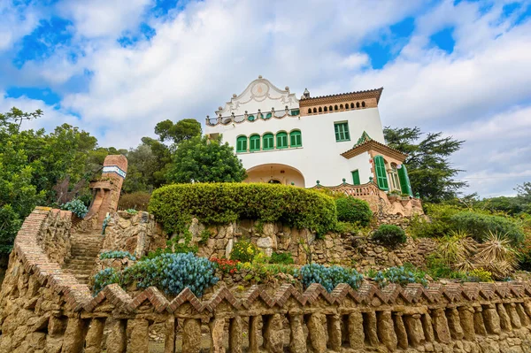 Antoni tarafından tasarlanan park guell gaudi Barcelona, İspanya.