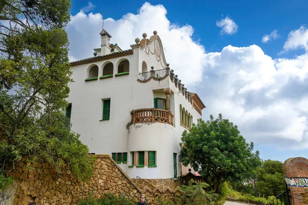 Antoni tarafından tasarlanan park guell gaudi Barcelona, İspanya.